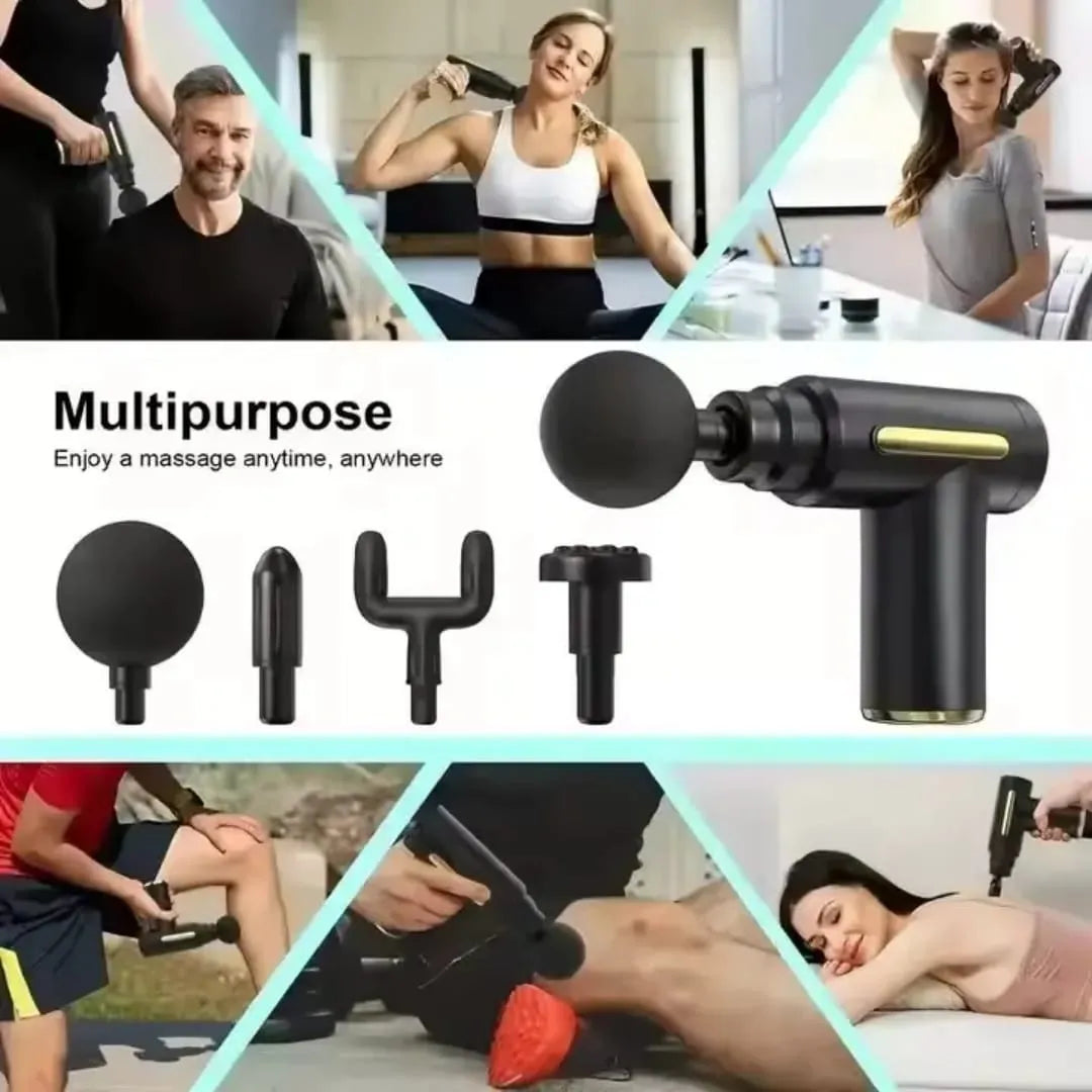 🔥 MusclePro 4-in-1 Deep Tissue Massage Gun