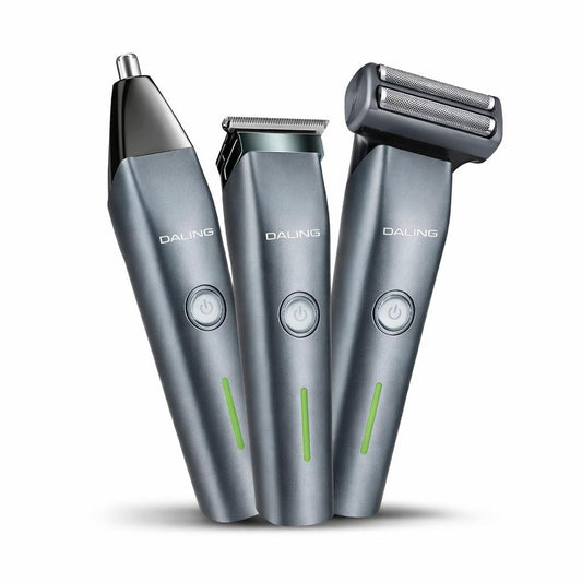 DALING DL-9218 3 In 1 cpmact size Rechargeable Hair Clipper Shaver beard Styling Hair Removal machine