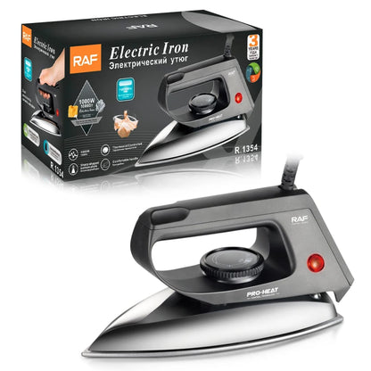 RAF Dry Iron | Non-Stick Electric Clothes Iron with Adjustable Temperature