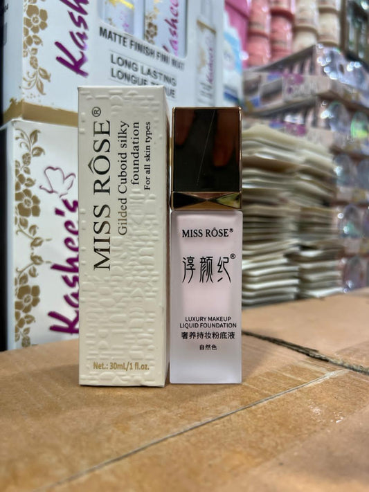 Miss Rose Makeup Foundation – Long-Lasting Full Coverage Liquid Foundation
