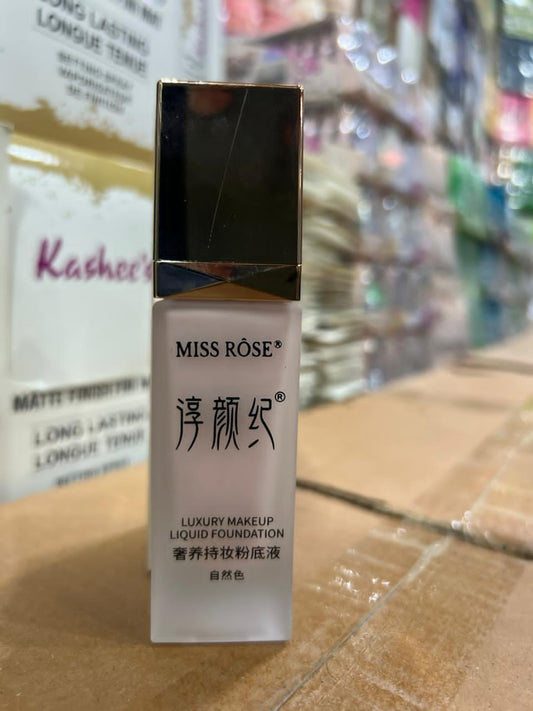 Miss Rose Makeup Foundation – Long-Lasting Full Coverage Liquid Foundation